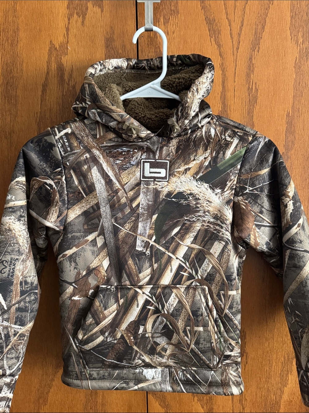 Bandad Kids Camouflage Hooded Pullover - Brown/Green Realtree Max-5